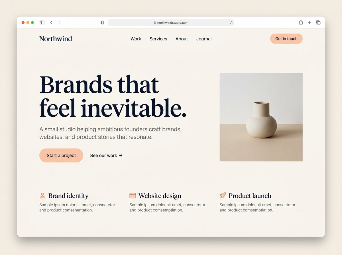 A landing page